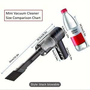 Rechargeble Handheld Wireless Vacuum Cleaner, 1200mAH Battery, USB Charging